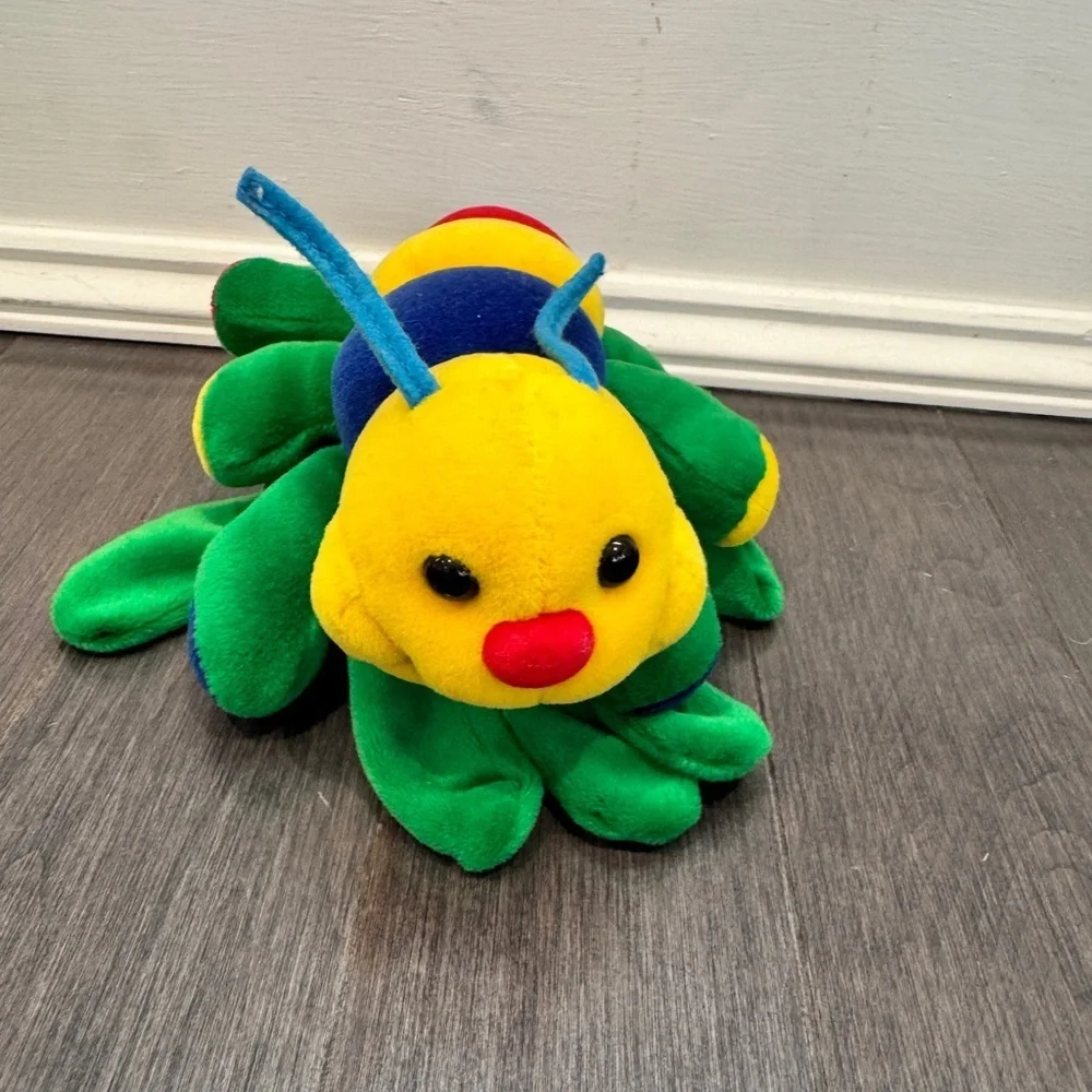 Colorful Plush Caterpillar Hand Puppet Toy Pretend Play Toddler Kids